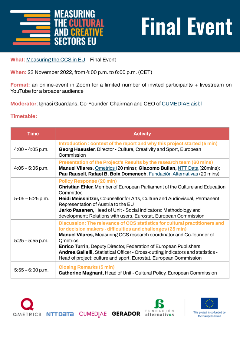 The Measuring CCS Consortium will host an online Final Event ...